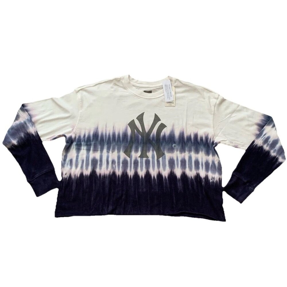 AE American Eagle Tailgate NY Yankees Long Sleeve Tie Dye Shirt Small NWT